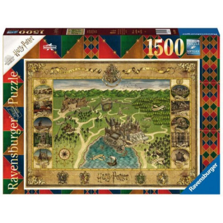 PUZLE 1500 HARRY POTTER MAPA