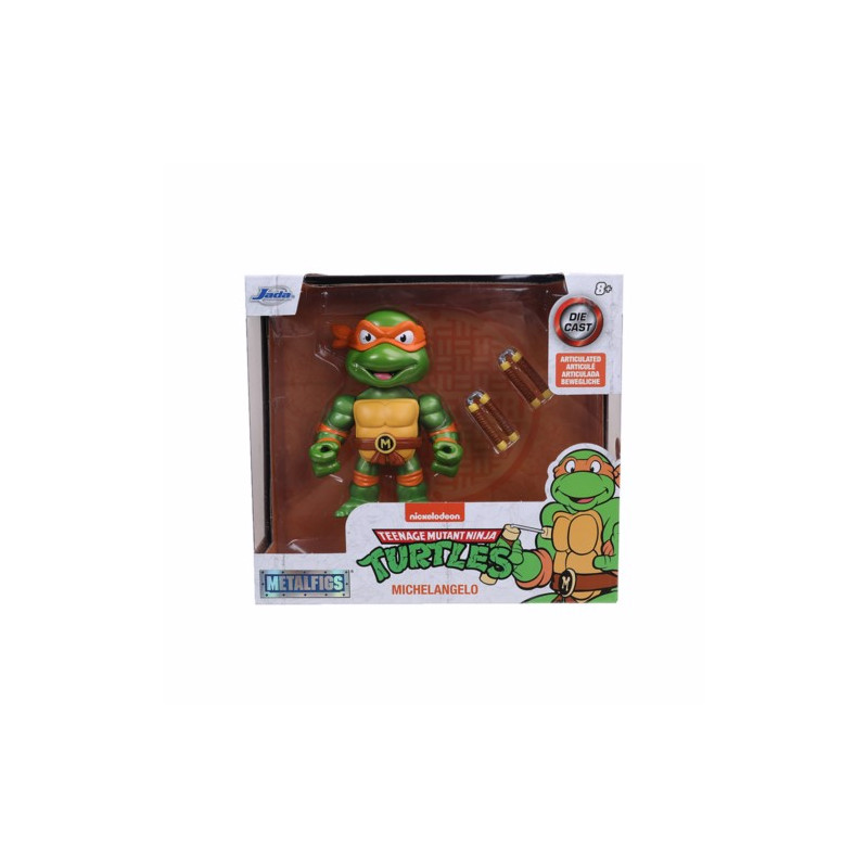 FIGURA METAL TORTUGAS NINJA MICHELANGELO 10 CM