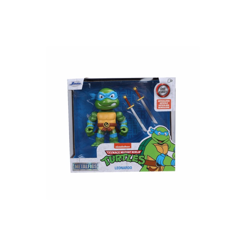 FIGURA METAL TORTUGAS NINJA LEONARDO 10 CM