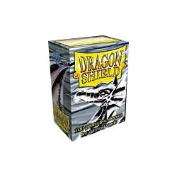 FUNDA DRAGON SHIELD PLATA (100)