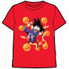 CAMISETA DRAGON BALL ROJA BOLAS L