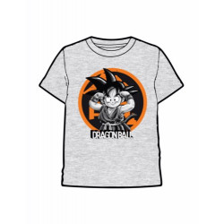 CAMISETA DRAGON BALL GOKU NIÑO GRIS L