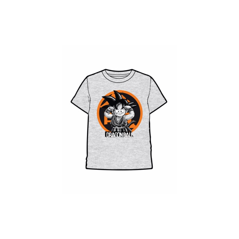 CAMISETA DRAGON BALL GOKU NIÑO GRIS L