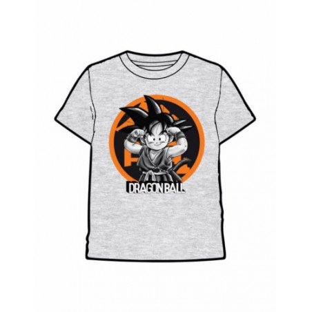 CAMISETA DRAGON BALL GOKU NIÑO GRIS L