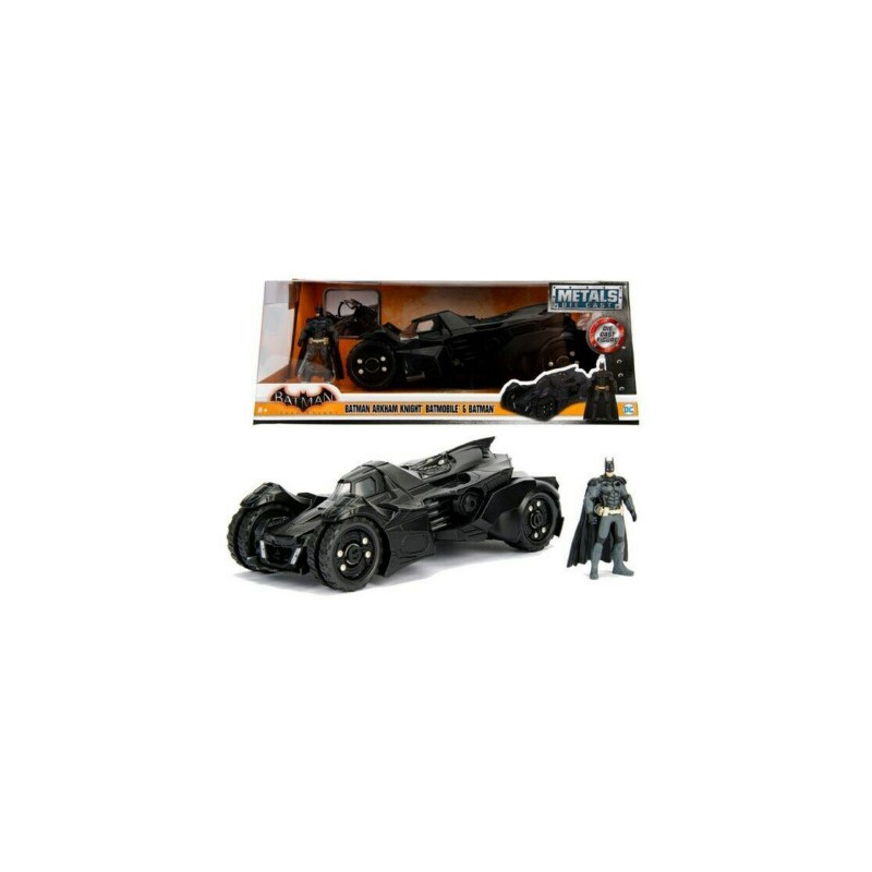 COCHE METAL BATMOVIL ARKHAM KNIGHT Y FIGURA BATMAN ESCALA 1:24 7