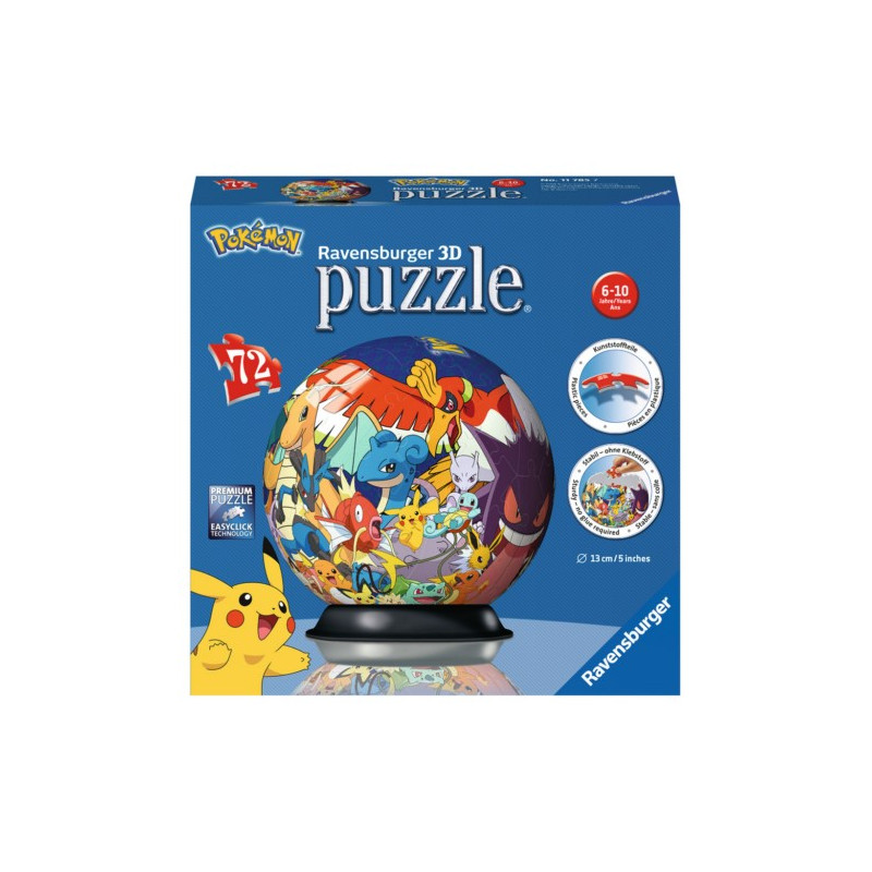 PUZLE 72 POKEMON BALL 3D