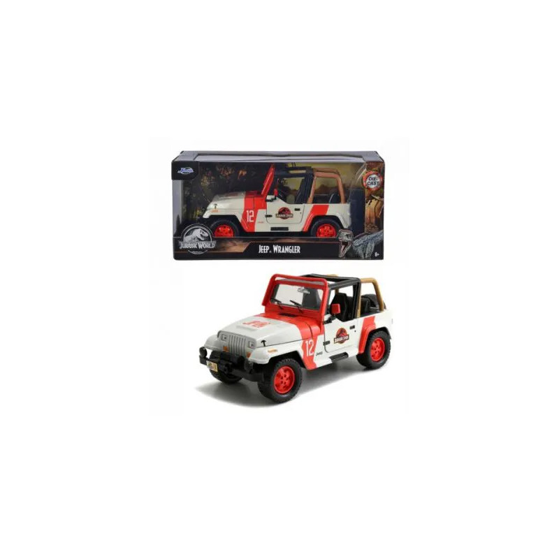 COCHE METAL JURASSIC PARK JEEP 1:24