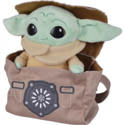 PELUCHE SIMBA STAR WARS MANDALORIAN BABY EN BOLSO