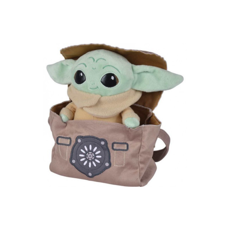 PELUCHE SIMBA STAR WARS MANDALORIAN BABY EN BOLSO