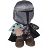 PELUCHE SIMBA STAR WARS MANDALORIAN MANDO + BABY 25 CM