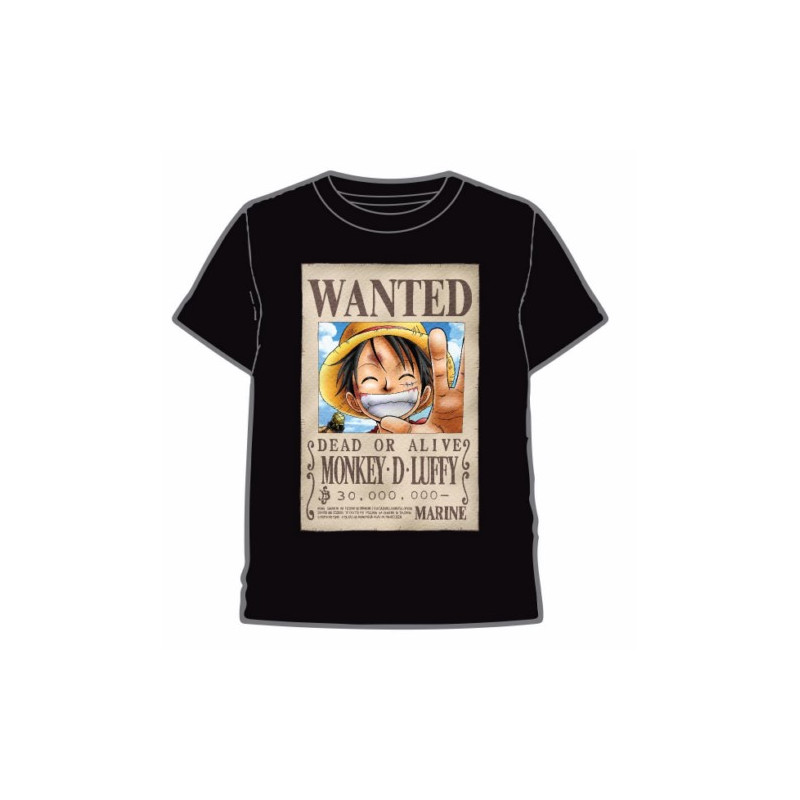 CAMISETA ONE PIECE WANTED L