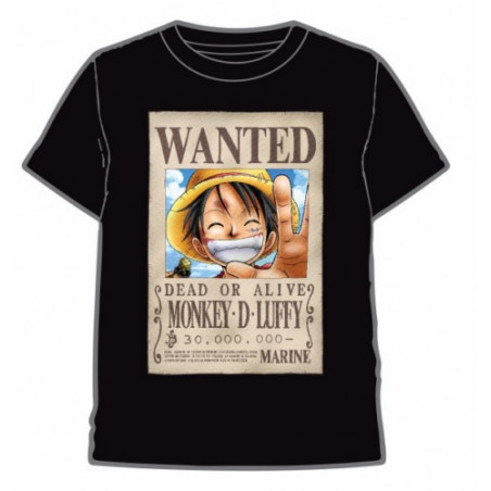 CAMISETA ONE PIECE WANTED XL