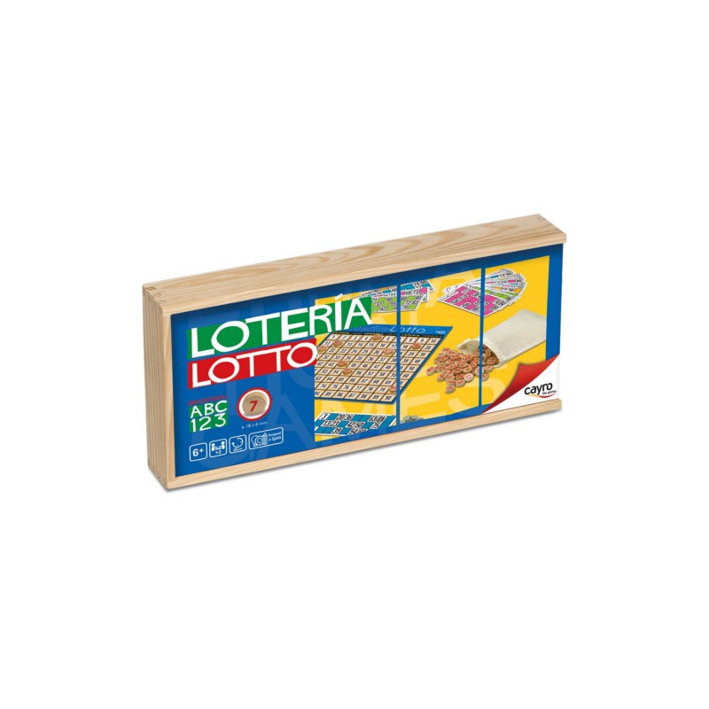 LOTERIA 48 CARTONES CAJA MADERA