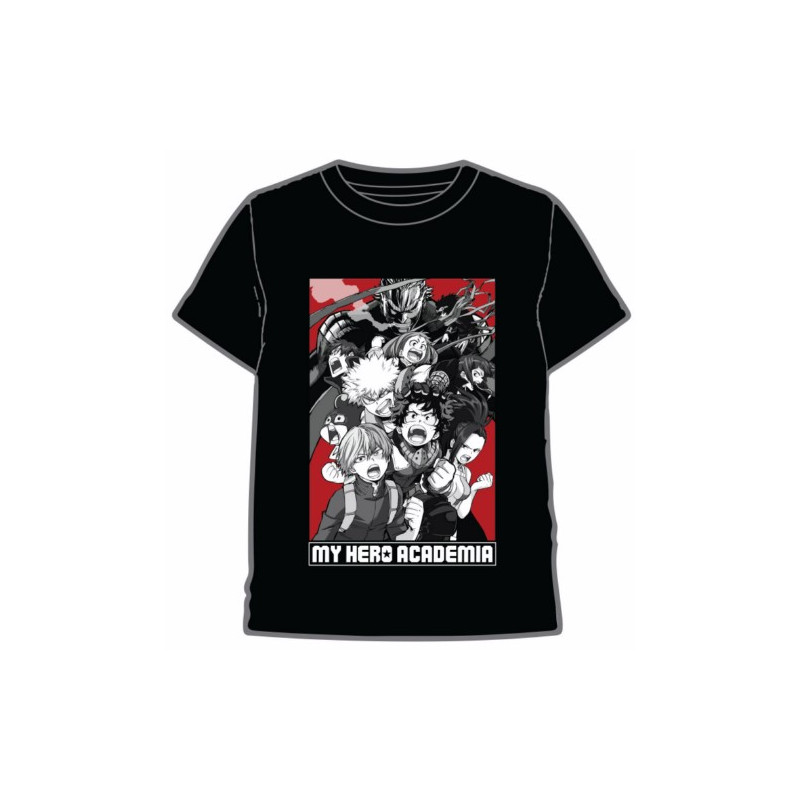 CAMISETA MY HERO ACADEMIA NEGRO T.M