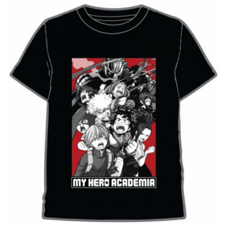 CAMISETA MY HERO ACADEMIA NEGRO T.M