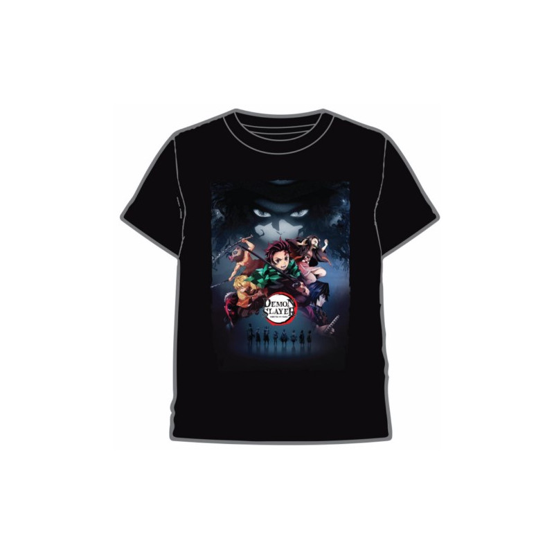 CAMISETA DEMON SLAYER PERSONAJES NEGRO T.S