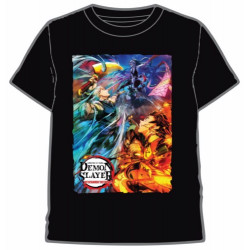 CAMISETA DEMON SLAYER PERSONAJES NEGRO T.S