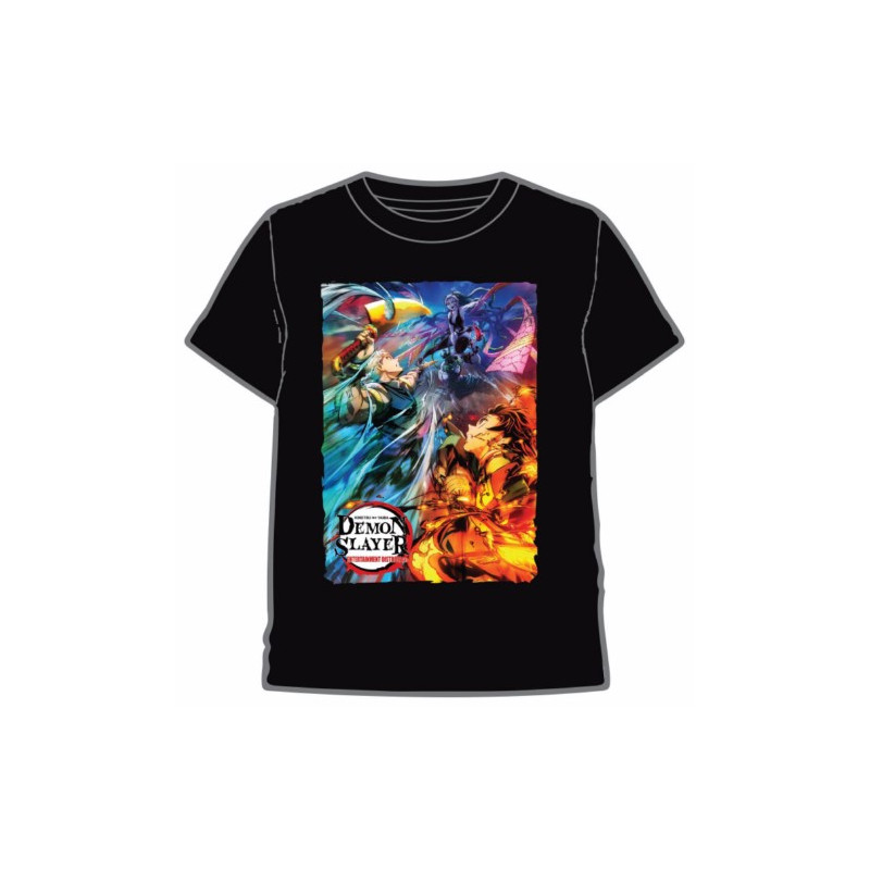 CAMISETA DEMON SLAYER PERSONAJES NEGRO T.S