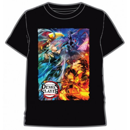 CAMISETA DEMON SLAYER PERSONAJES NEGRO T.S