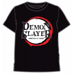 CAMISETA DEMON SLAYER LOGO NEGRO T. S