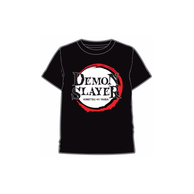 CAMISETA DEMON SLAYER LOGO NEGRO T. S