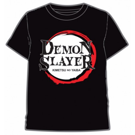 CAMISETA DEMON SLAYER LOGO NEGRO T. S