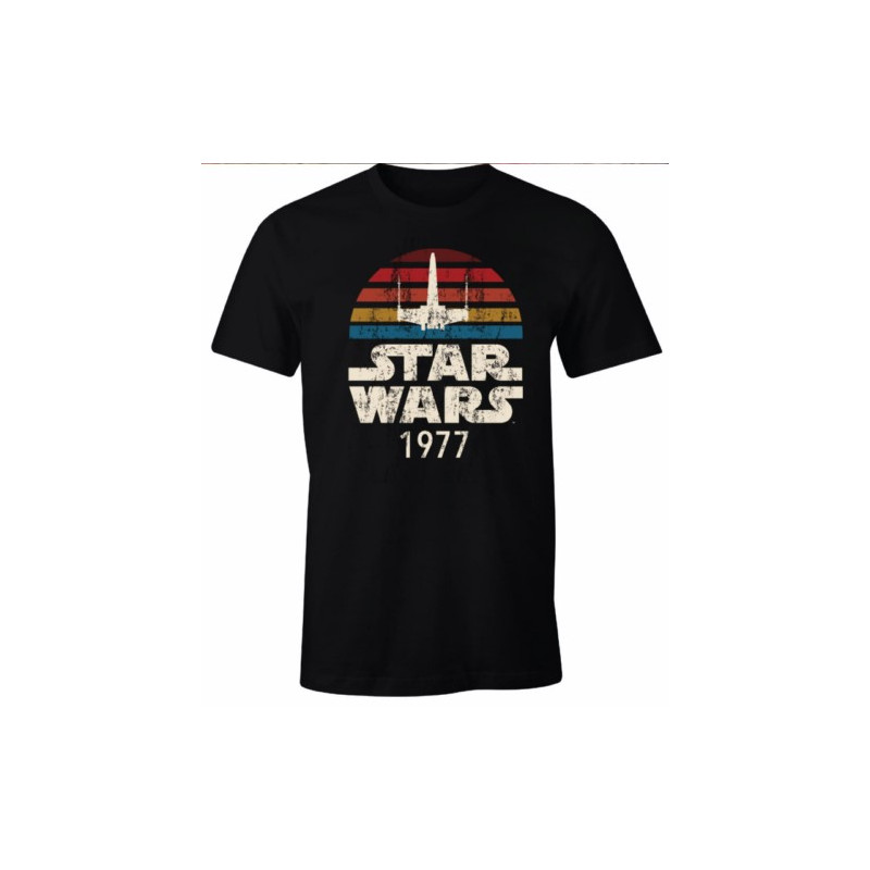 CAMISETA STAR WARS 1977 NEGRO T.S