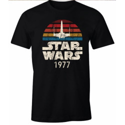 CAMISETA STAR WARS 1977 NEGRO T.L