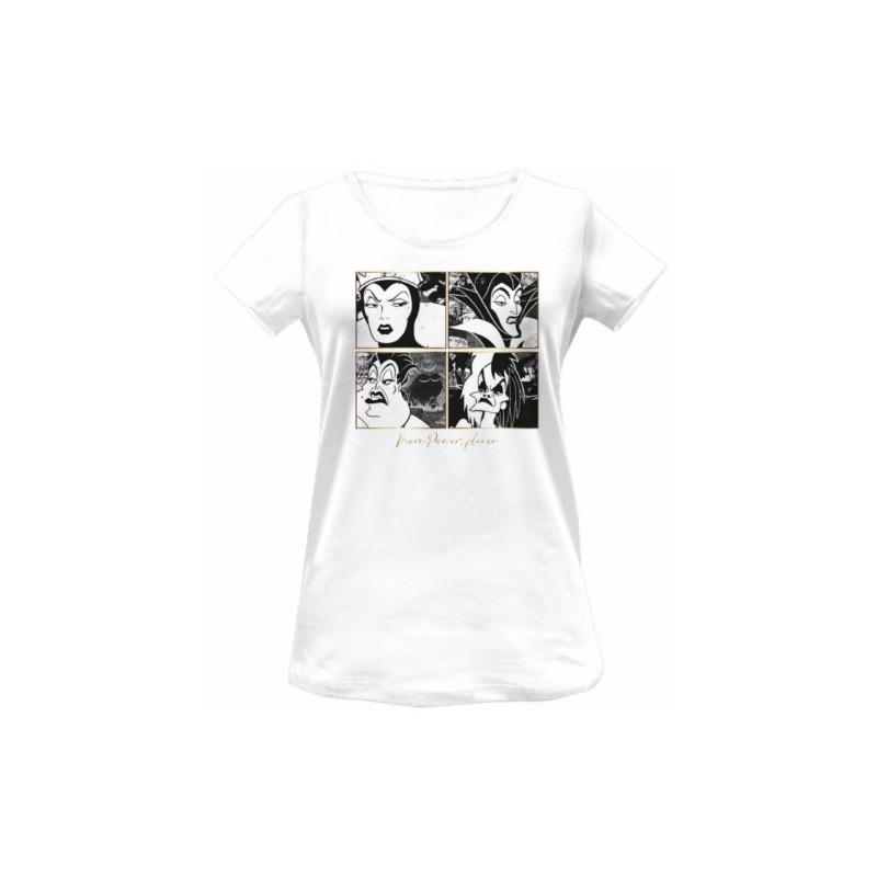 CAMISETA VILLANAS DISNEY MUJER BLANCO T.S