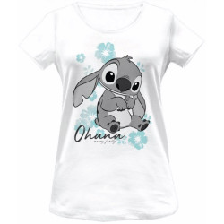 CAMISETA DISNEY STITCH MUJER BLANCO T.S