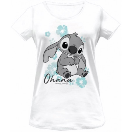 CAMISETA DISNEY STITCH MUJER BLANCO T.S