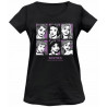 CAMISETA PRINCESAS DISNEY MUJER NEGRO T.L