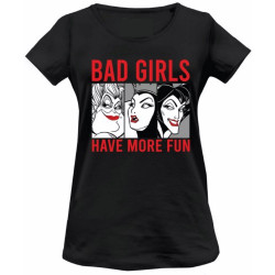 CAMISETA BAD GIRLS DISNEY MUJER NEGRO T.M