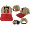 GORRA ONE PIECE BEISBOL LUFFY CRUDO/ROJO