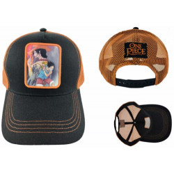 GORRA ONE PIECE TRUCKER PORTGAS/LUFFY NEGRO