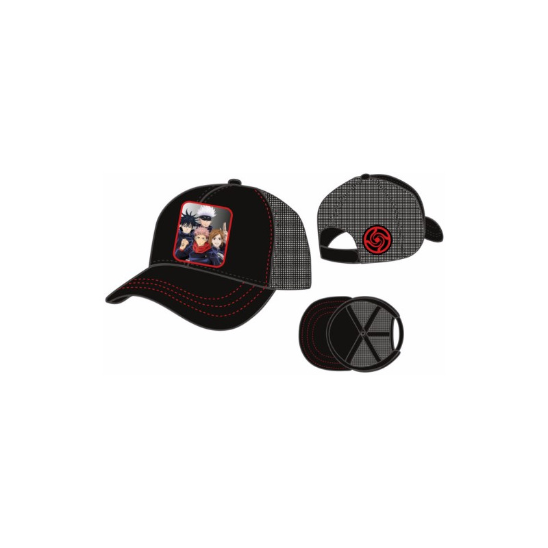 GORRA JUJUTSU KAISEN TRUCKER NEGRO