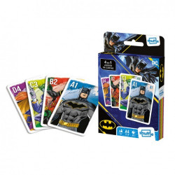 JUEGO CARTAS SHUFFLE 4 EN 1 BATMAN