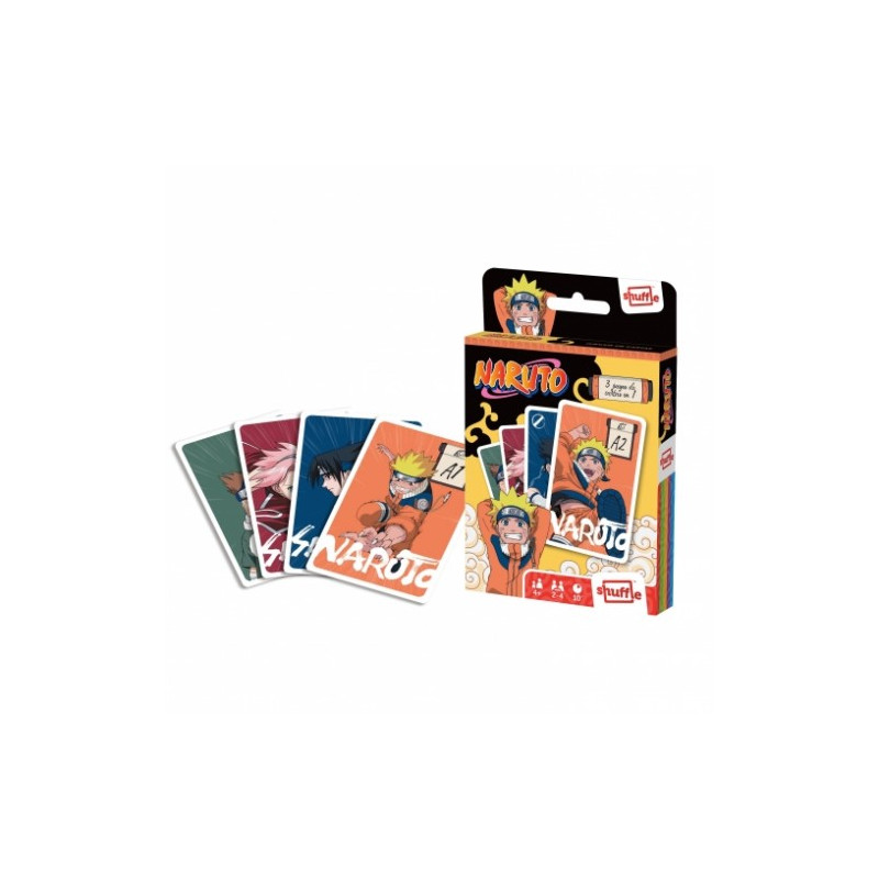 JUEGO CARTAS SHUFFLE 3 EN 1 NARUTO