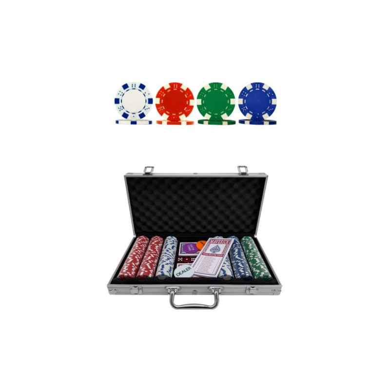 SET DE POKER MAVERICK 300 FICHAS ESTUCHE ALUMINIO