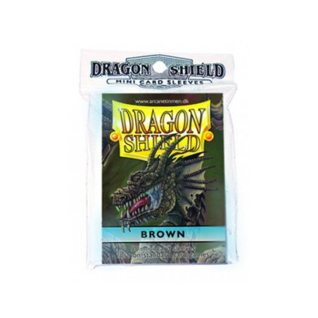 FUNDA YUGI DRAGON SHIELD BROWN (50)