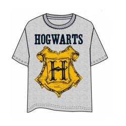 CAMISETA HARRY POTTER HOGWARTS GRIS XXL