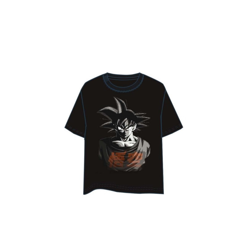 CAMISETA DRAGON BALL GOKU B/N S