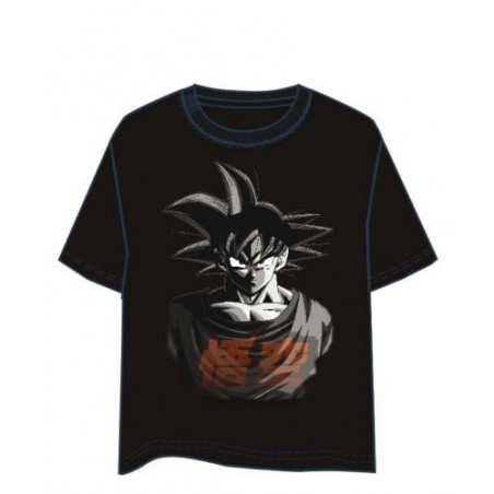 CAMISETA DRAGON BALL GOKU B/N S