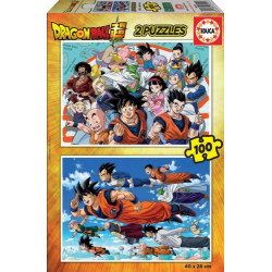 PUZLE DOBLE 100 PIEZAS DRAGON BALL