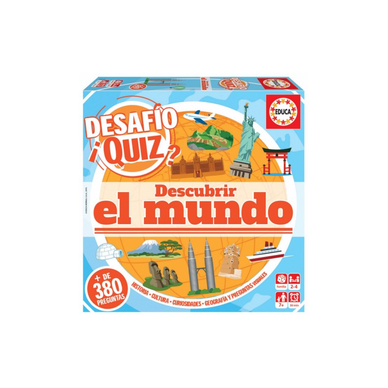 JUEGO DIDACTICO QUIZ PREGUNTAS DESCUBRIR EL MUNDO