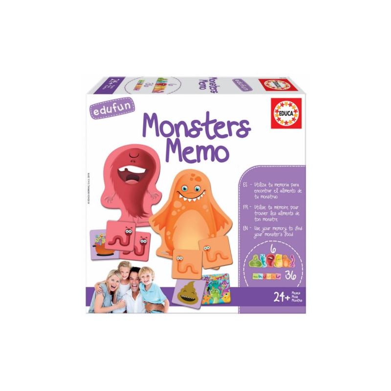 JUEGO EDUCATIVO MONSTERS MEMO