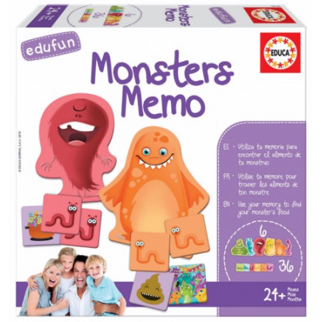 JUEGO EDUCATIVO MONSTERS MEMO