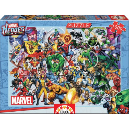 PUZLE 1000 HEROES MARVEL