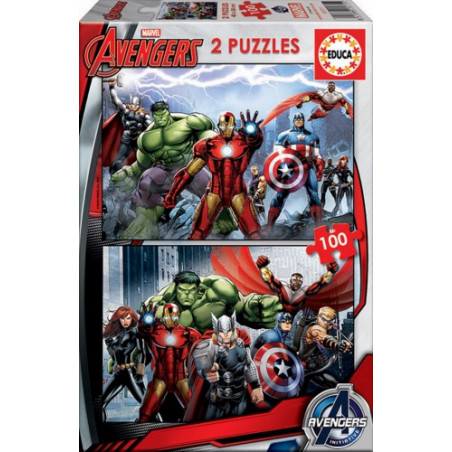 PUZLE 2 X 100 AVENGERS