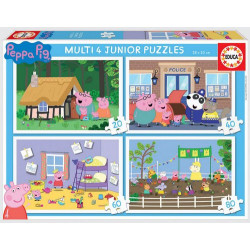 PUZLE MULTI 4 JUNIOR PEPPA PIG